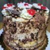 Black Forest Cake & Cherrie Sauce (Pastel Selva Negra)