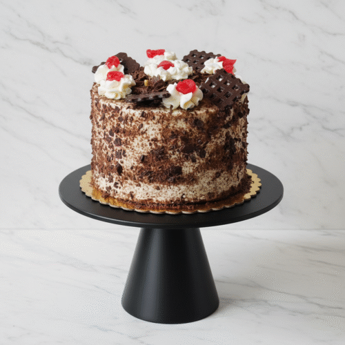 Black Forest Cake & Cherrie Sauce (Pastel Selva Negra)