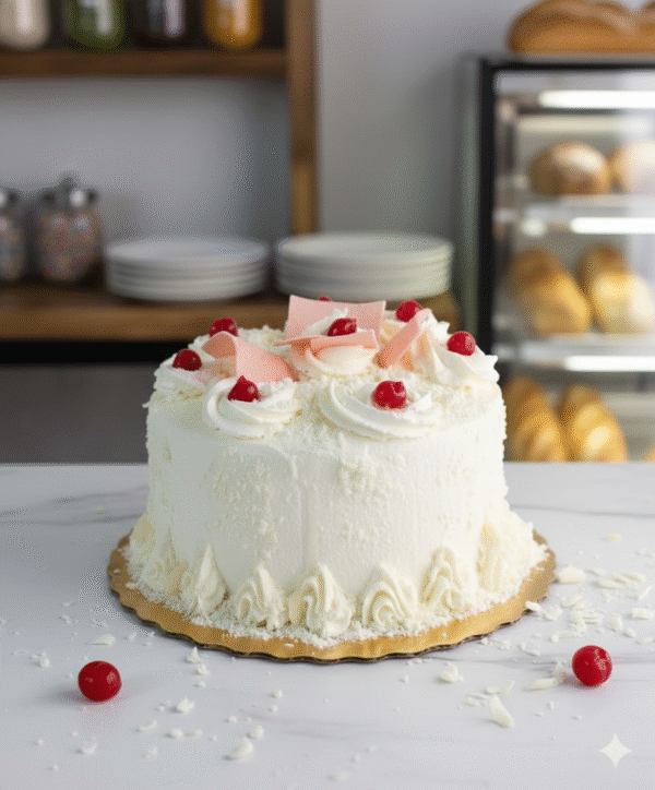 Vanilla & White Chocolate Cake ( Pastel de Vainilla y Chocolate Blanco)