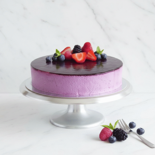 Torta Helada de Frutos Rojos