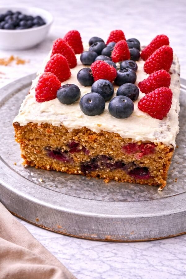 quinoa_cake_011 Nutritious apple and red fruit quinoa cake