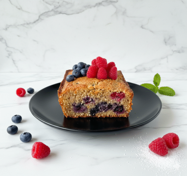 quinoa_cake_013 Nutritious apple and red fruit quinoa cake